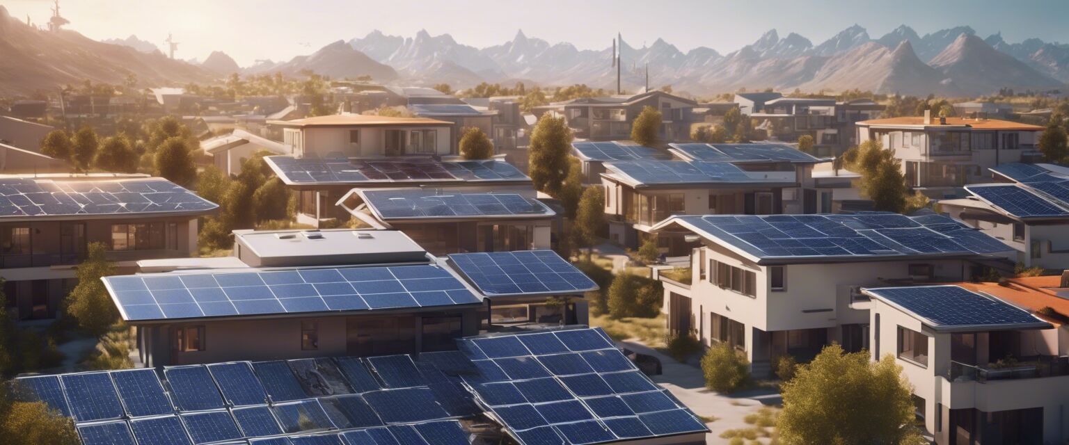 Image depicting the future of hybrid solar systems in neighborhoods